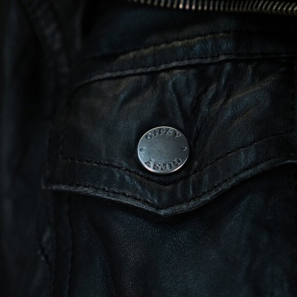 Gipsy trixi leather jacket bikers black - Picture 5 of 10